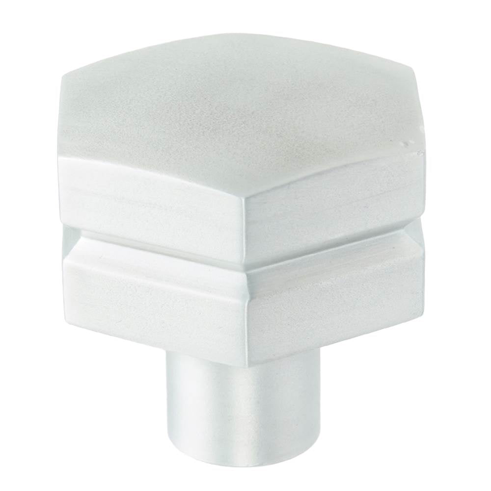 Carpe Diem Hardware - Hexagon Large Aluminum Knob, Satin Nickel Finish - Satin Nickel