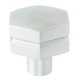 Carpe Diem Hardware - Hexagon Large Aluminum Knob, Satin Nickel Finish - Satin Nickel