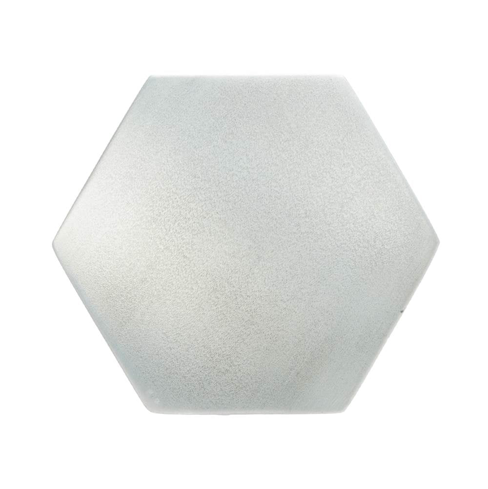 Hexagon Large Aluminum Knob, Satin Nickel Finish