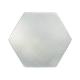 Hexagon Large Aluminum Knob, Satin Nickel Finish