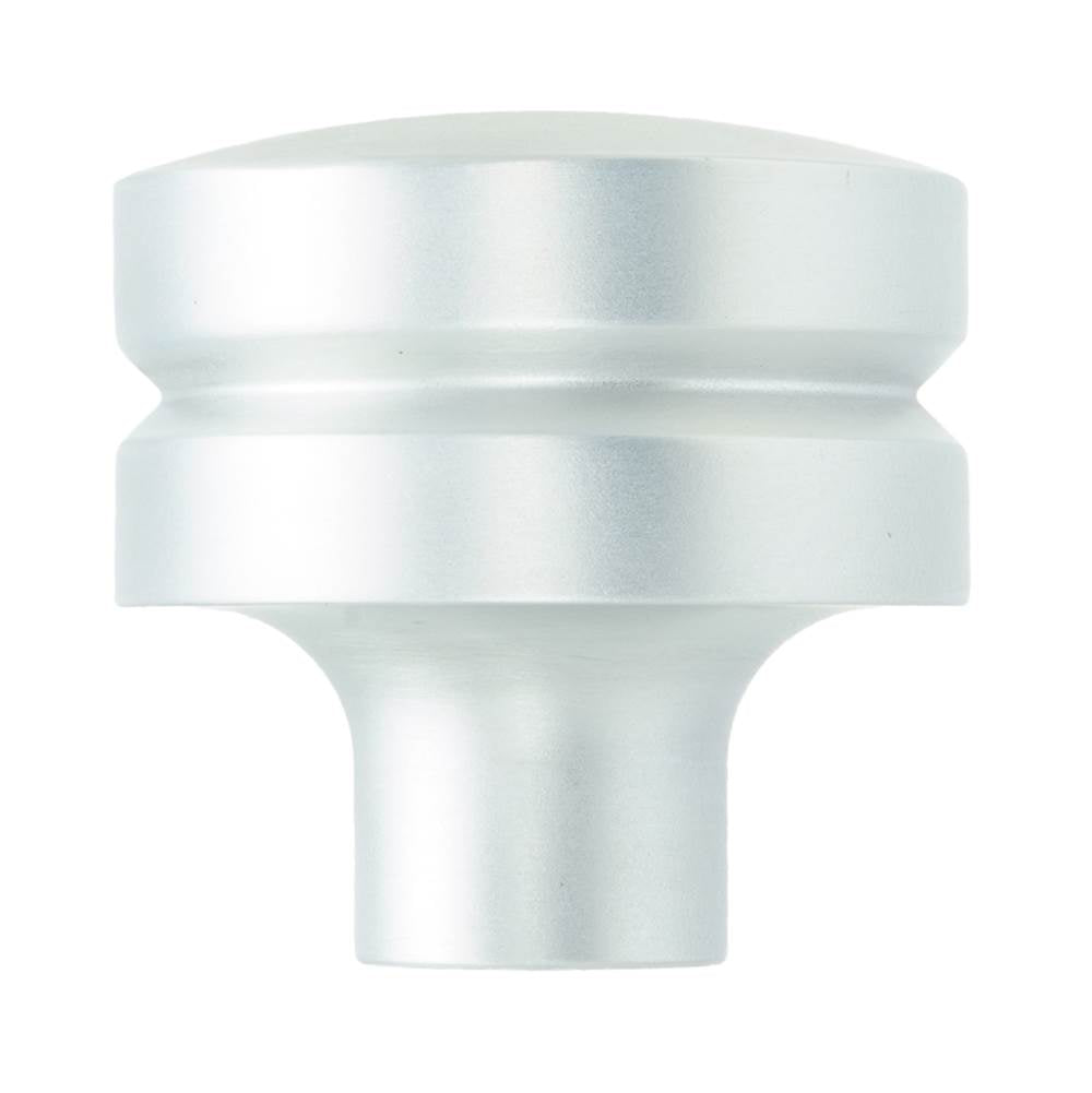 Round Large Aluminum Knob, Satin Nickel Finish