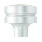 Round Large Aluminum Knob, Satin Nickel Finish