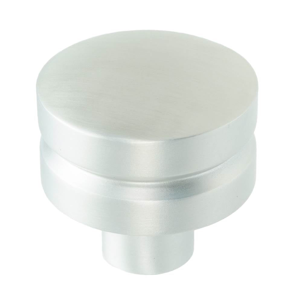 Carpe Diem Hardware - Round Large Aluminum Knob, Satin Nickel Finish - Satin Nickel