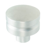 Carpe Diem Hardware - Round Large Aluminum Knob, Satin Nickel Finish - Satin Nickel