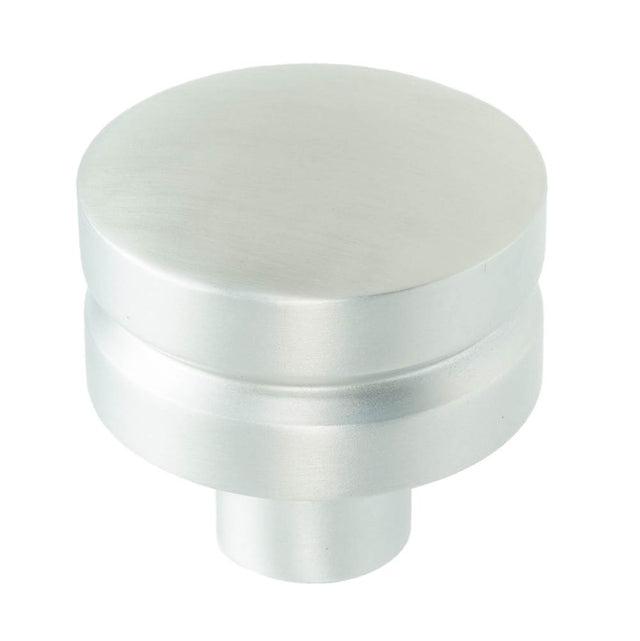 Carpe Diem Hardware - Round Large Aluminum Knob, Satin Nickel Finish - Satin Nickel