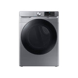 Samsung - Smart Front Load Electric Dryer with Steam SanitizePlus, 7.5 cu-ft - Platinum