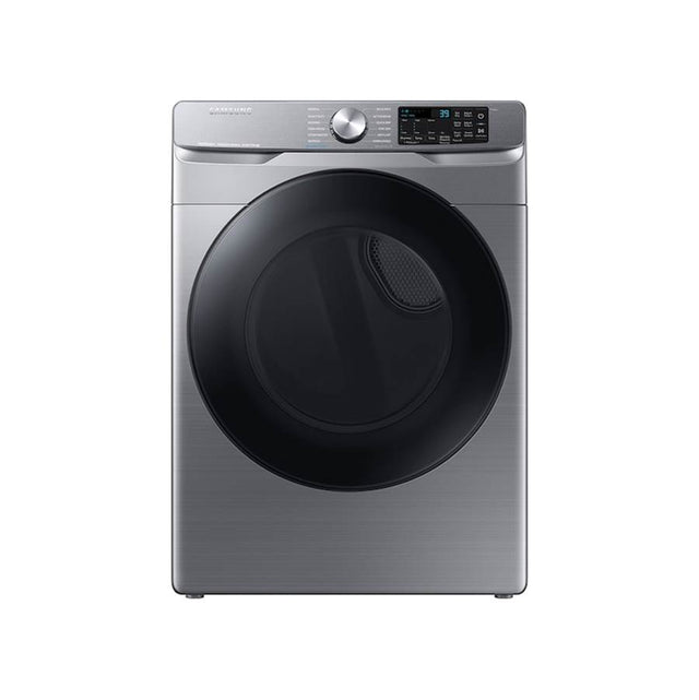 Samsung - Smart Front Load Electric Dryer with Steam SanitizePlus, 7.5 cu-ft - Platinum