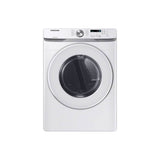 Samsung - Electric Front Load Dryer with Reversible Door, 7.5 cu-ft - White