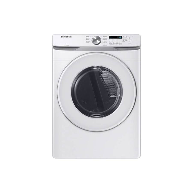 Samsung - Electric Front Load Dryer with Reversible Door, 7.5 cu-ft - White