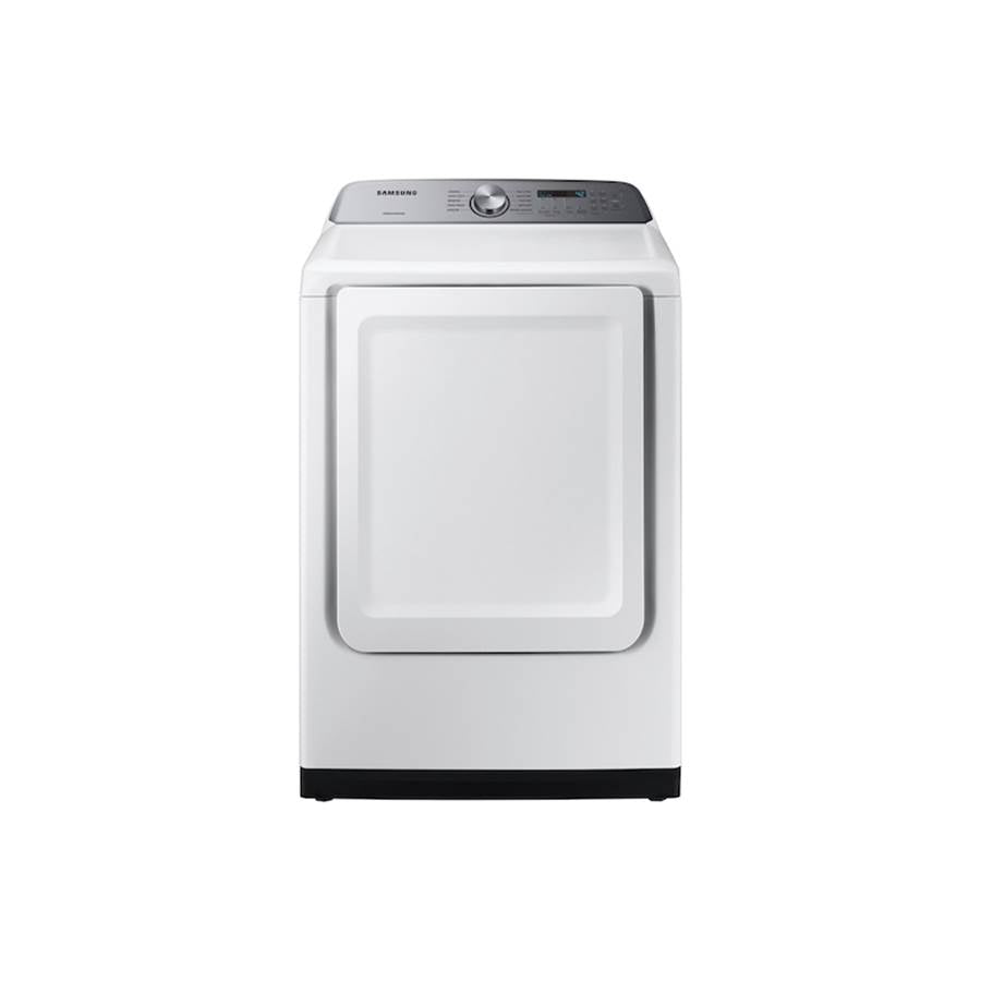 Samsung - Electric Top Load Dryer with Sensor Dry, 7.4 cu-ft - White