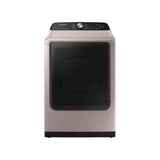 Samsung - Smart Electric Dryer with Steam SanitizePlus, 7.4 cu-ft - Champagne