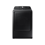 Samsung - Smart Electric Dryer with Steam SanitizePlus, 7.4 cu-ft - Brushed Black