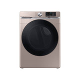 Samsung - Smart Front Load Gas Dryer with Steam SanitizePlus, 7.5 cu-ft - Champagne