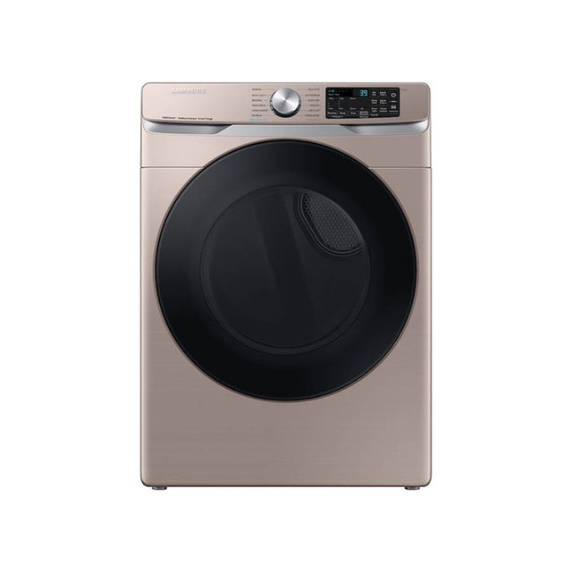 Samsung - Smart Front Load Gas Dryer with Steam SanitizePlus, 7.5 cu-ft - Champagne