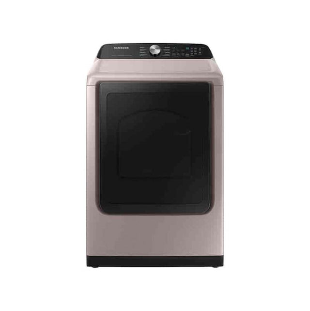 Samsung - Smart Gas Dryer with Steam SanitizePlus, 7.4 cu-ft - Champagne
