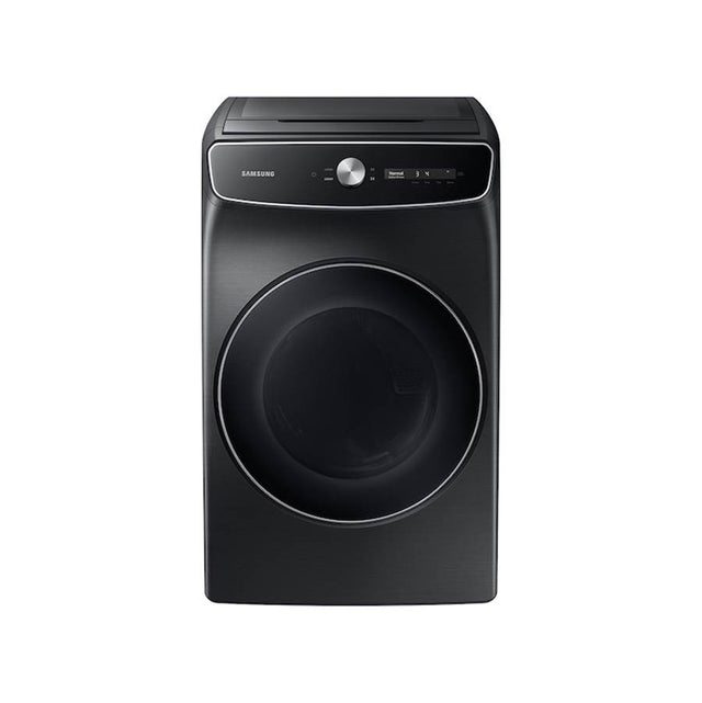 Samsung - Smart Dial Gas Front Load with Super Speed Dry, 7.5 cu-ft - Brushed Black