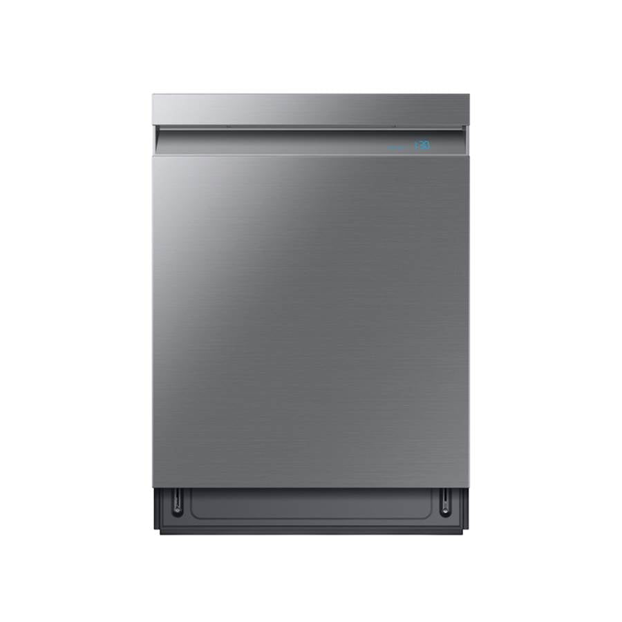 Samsung - AutoRelease Dry, 3rd Rack, Ball Bearing Upper Rack, Stainless Steel Tub, 39 dBA - Stainless Steel