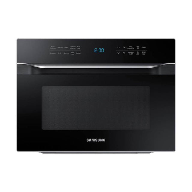 Samsung - Power Convection, PowerGrill Duo, Slim Fry, Ceramic Enamel Interior, Rack with Ceramic Plate, Matching Trim Kit Available (MA-TK3080CT) - Black