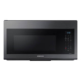 Samsung - Wi-Fi Enabled, Convection, Slim Fry, Ceramic Enamel Interior, 3-Speed, 300 cfm, 1.7 cu-ft - Black Stainless Steel