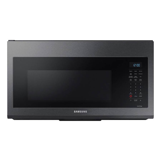 Samsung - Wi-Fi Enabled, Convection, Slim Fry, Ceramic Enamel Interior, 3-Speed, 300 cfm, 1.7 cu-ft - Black Stainless Steel