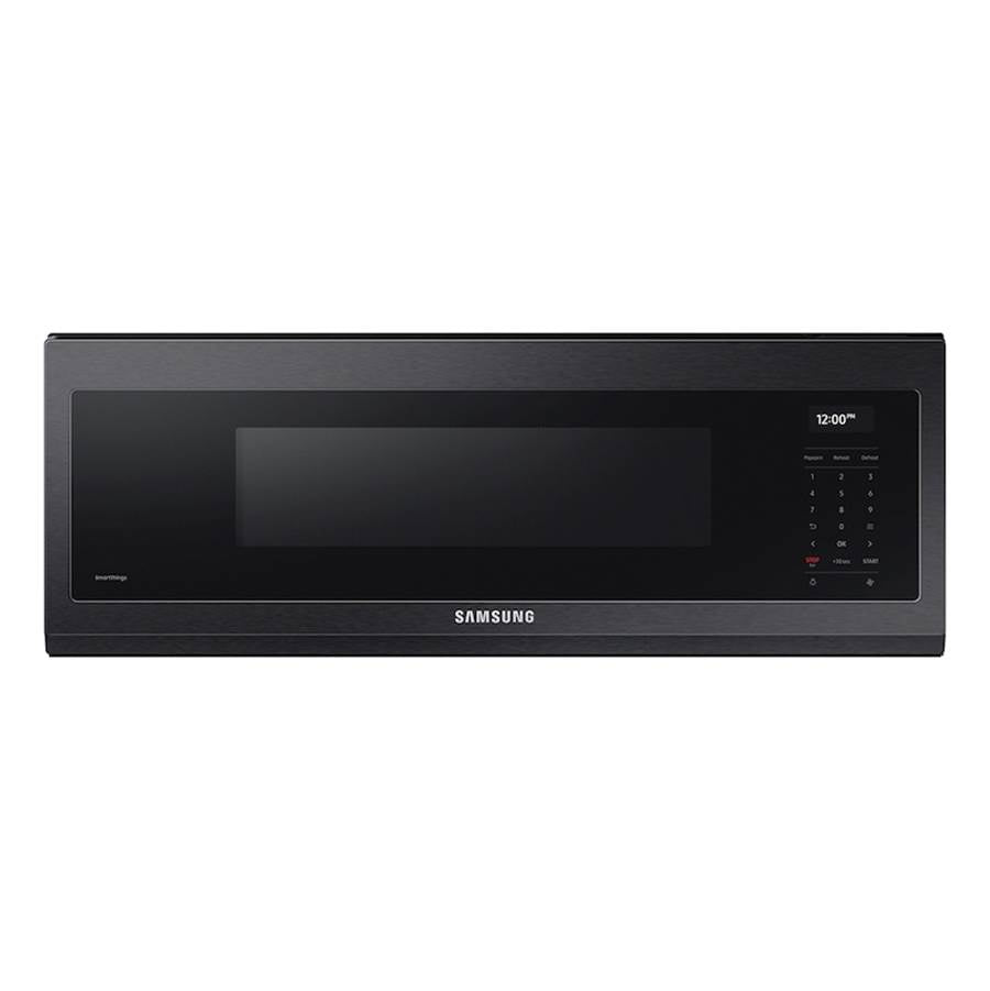 Samsung - Smart OTR with Wi-Fi, Voice Control and Superior Hood Performance and Power, Black Stainless Steel, 1.1 cu-ft - Black Stainless Steel