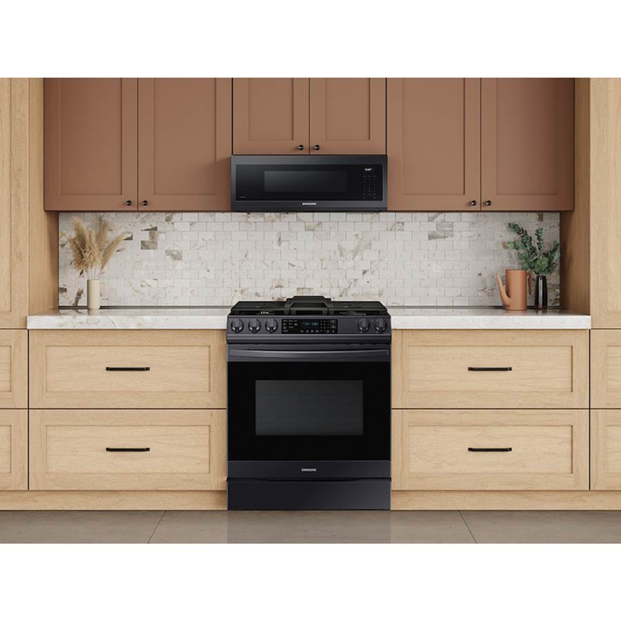 Smart OTR with Wi-Fi, Voice Control and Superior Hood Performance and Power, Black Stainless Steel, 1.1 cu-ft
