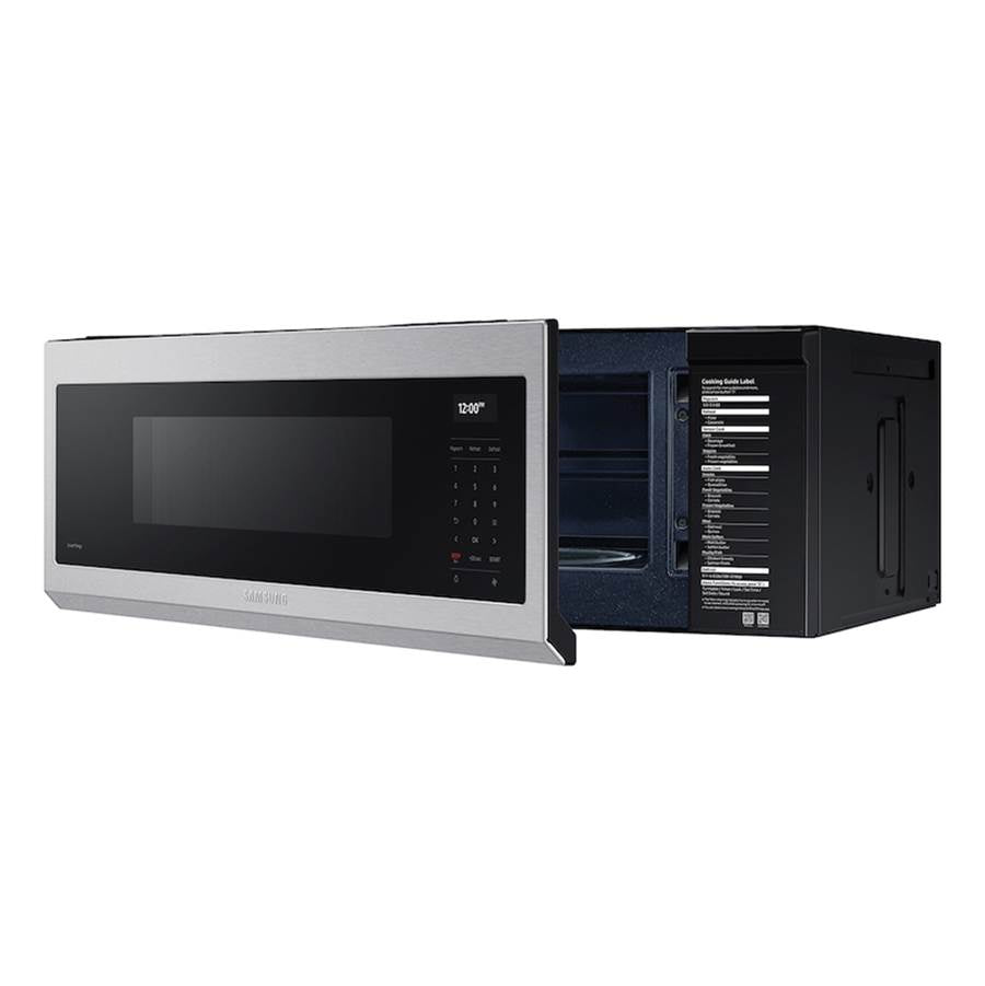 Smart OTR with Wi-Fi, Voice Control and Superior Hood Performance and Power, Black Stainless Steel, 1.1 cu-ft