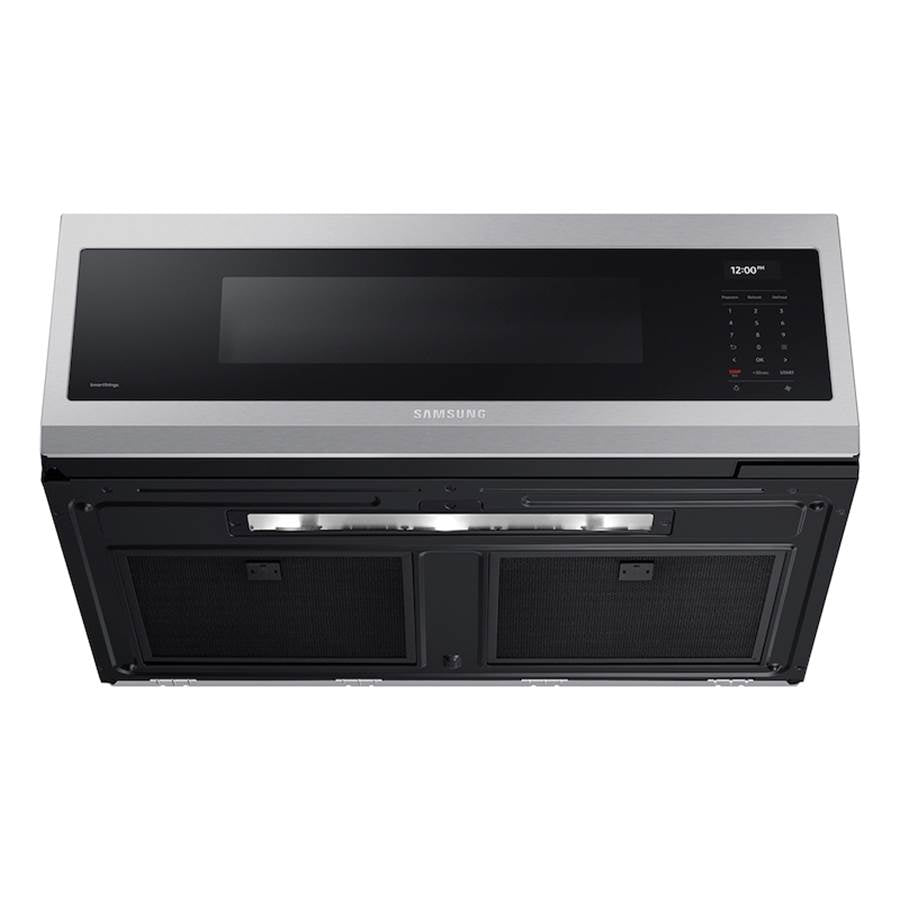 Smart OTR with Wi-Fi, Voice Control and Superior Hood Performance and Power, Black Stainless Steel, 1.1 cu-ft