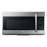Samsung - New Handle, Ceramic Enamel Interior, Sensor Cook, 4-Speed, 400 cfm, 1.9 cu-ft - Stainless Steel