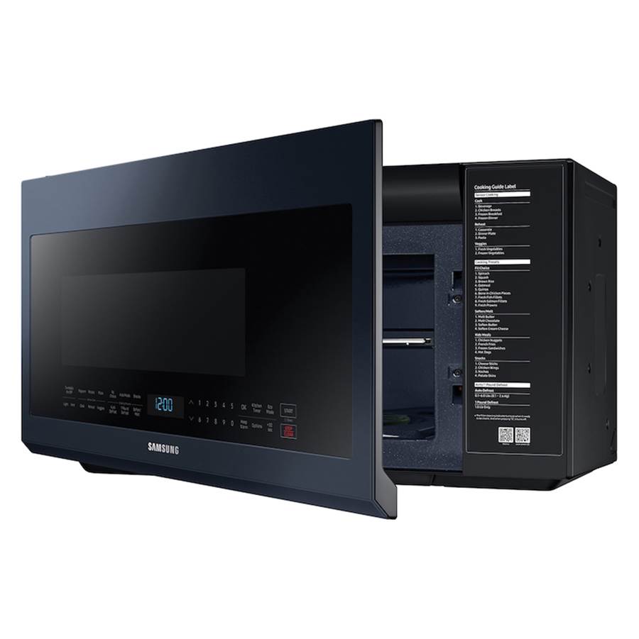 Bespoke, Sensor Cook, Ceramic Enamel Interior, LED Cooktop Light, Glass Touch Controls, Simple Clean Filter, Recessed Handle, 2.1 cu-ft