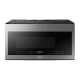 Samsung - Sensor Cook, Ceramic Enamel Interior, LED Cooktop Light, Glass Touch Controls, Simple Clean Filter, Recessed Handle, 2.1 cu-ft - Stainless Steel