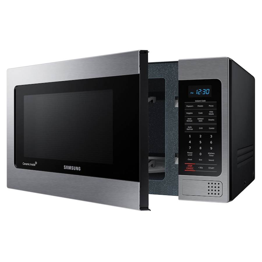 PowerGrill, Ceramic Enamel Interior, Rack with Ceramic Plate, LED Display, 1.1 cu-ft
