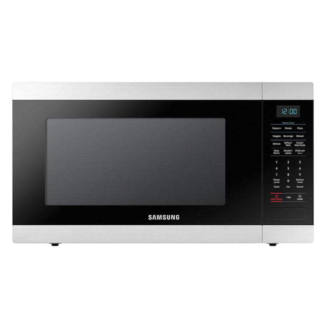Samsung - Sensor Cook, Ceramic Enamel Interior, Stainless Steel, Matching Trim Kit Available (MA-TK8020TS), Large, 1.9 cu-ft - Stainless Steel