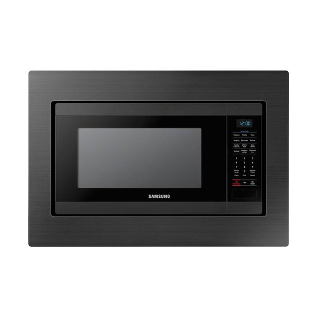 Samsung - Built in Application CMO, Sensor Cook, Ceramic Enamel Interior, Black Stainless Steel, Matching Trim Kit Available (MA-TK8020TG), Large, 1.9 cu-ft - Black Stainless Steel