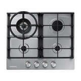 Samsung - Four Burners, 1-12.5000 Btu Power Burner, 1-105000, 1-95000, 1-5000 Simmer, 24'' - Stainless Steel