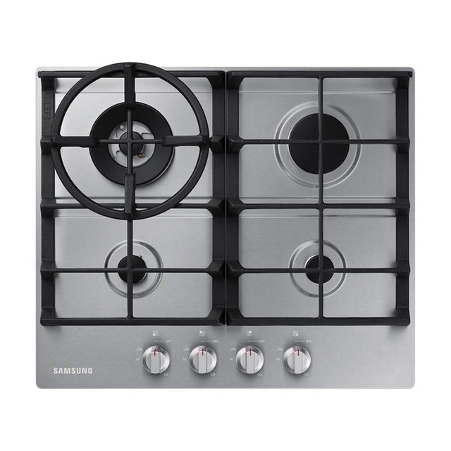 Samsung - Four Burners, 1-12.5000 Btu Power Burner, 1-105000, 1-95000, 1-5000 Simmer, 24'' - Stainless Steel
