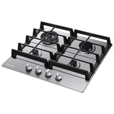 Four Burners, 1-12.5000 Btu Power Burner, 1-105000, 1-95000, 1-5000 Simmer, 24''