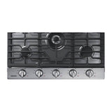 Five Burners, 1-19000 Power Burner, 1-13000 Power Burner, 2-9.50, 1-5000 Simmer, Illuminated Knobs, Aluminum Griddle, Wi-Fi, 30''
