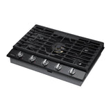 Five Burners, 1-22000 Dual Ring Brass, 1-13000 Power Burner, 2-9.5, 1-5000 Simmer, Illuminated Knobs, Die Cast Griddle, Wok Ring, Wi-Fi, 30''