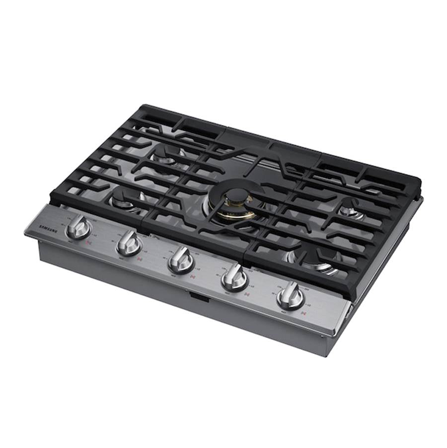 Five Burners, 1-22000 Dual Ring Brass, 1-13000 Power Burner, 2-9.5, 1-5000 Simmer, Illuminated Knobs, Die Cast Griddle, Wok Ring, Wi-Fi, 30''