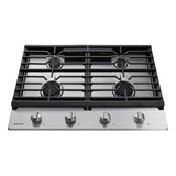 Four Burners, 1-17000 Power Burner, 1-13000, 1-9.5, 1-5000 Simmer, 30''