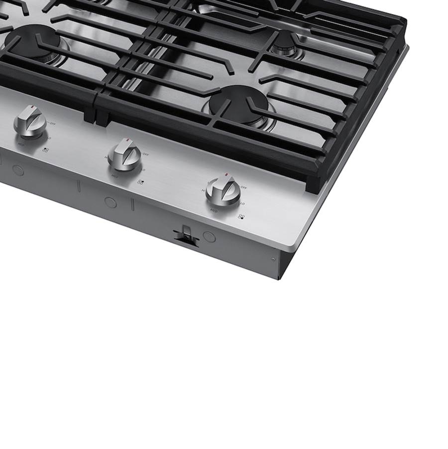 Four Burners, 1-17000 Power Burner, 1-13000, 1-9.5, 1-5000 Simmer, 30''