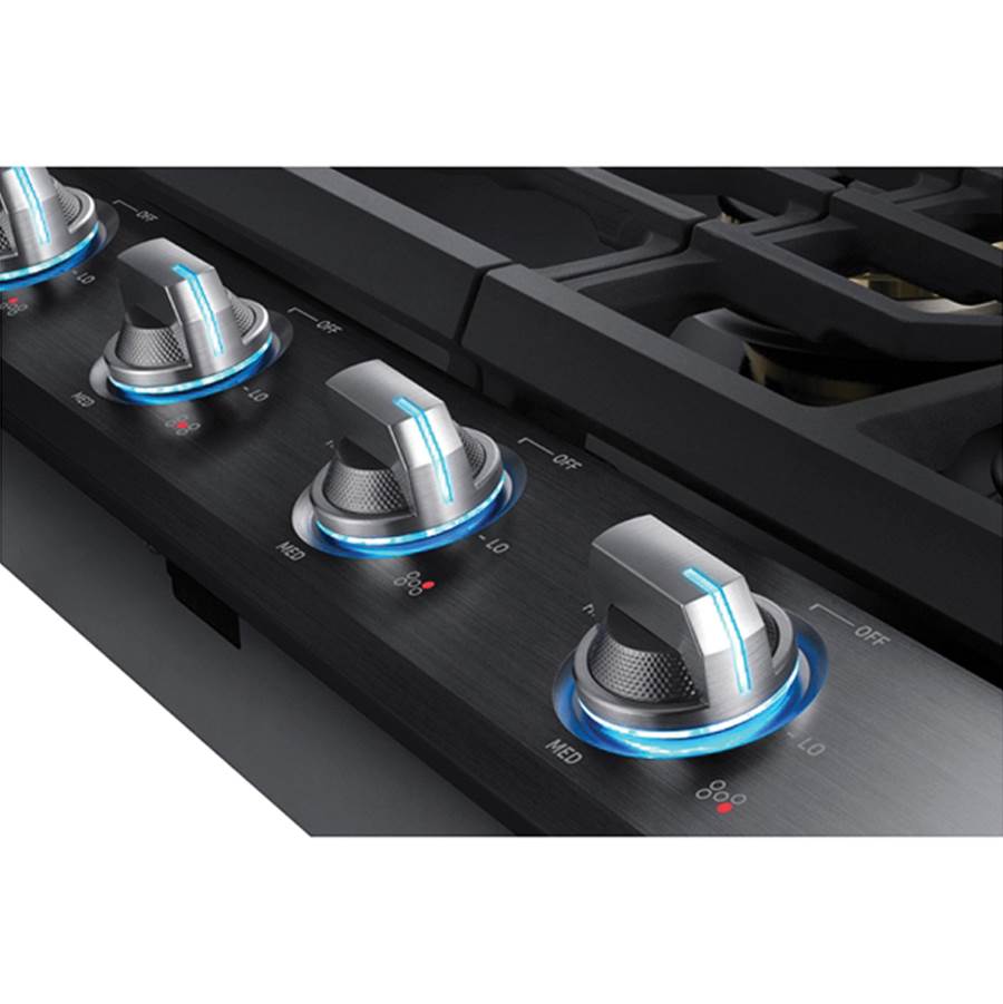 Five Burners, 1-22000 Dual Ring Brass, 1-13000 Power Burner, 2-9.5 K, 1-5000 Simmer, Illuminated Knobs, Die-cast Griddle, Wok Ring, Wi-Fi, 36''