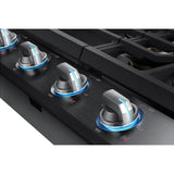 Five Burners, 1-22000 Dual Ring Brass, 1-13000 Power Burner, 2-9.5 K, 1-5000 Simmer, Illuminated Knobs, Die-cast Griddle, Wok Ring, Wi-Fi, 36''