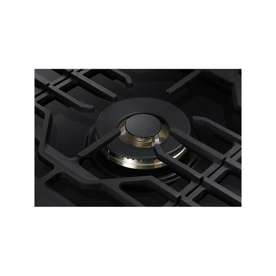 Five Burners, 1-22000 Dual Ring Brass, 1-13000 Power Burner, 2-9.5 K, 1-5000 Simmer, Illuminated Knobs, Die-cast Griddle, Wok Ring, Wi-Fi, 36''