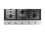 Five Burners, 1-17000 Power Burner, 1-13000, 2-9.5, 1-5000 Simmer, 36''