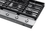 Five Burners, 1-17000 Power Burner, 1-13000, 2-9.5, 1-5000 Simmer, 36''