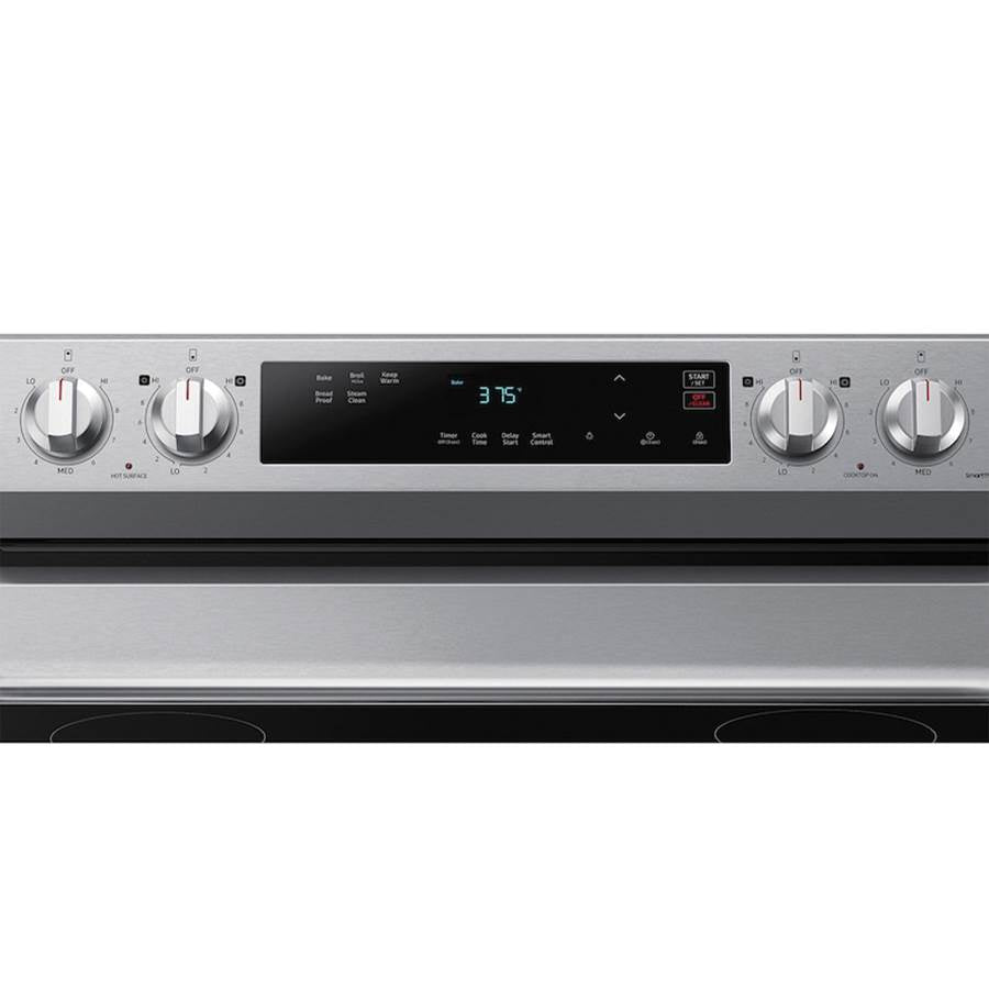 Electric Freestanding with 4 Element Cooktop and Steam Clean, 6.3 cu-ft