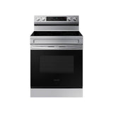 Samsung - Electric Freestanding with 5 Element Cooktop and Steam Self Clean, 6.3 cu-ft - Stainless Steel