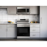 Electric Freestanding with 5 Element Cooktop and Steam Self Clean, 6.3 cu-ft